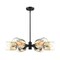 Designers Fountain Gatsby 6-Light Matte Black Mid-Century Modern Geometric Chandelier for Dining Rooms D306M-6CH-MB - alternate 3
